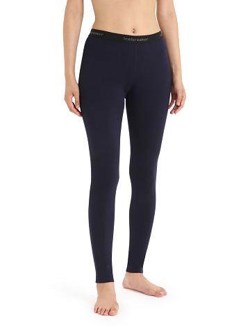 Dámské Legíny Icebreaker Merino 200 Oasis Thermal Tmavě Blankyt | CZ 1398CTVE
